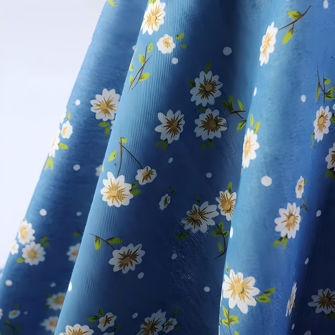 Printed Denim Farbic